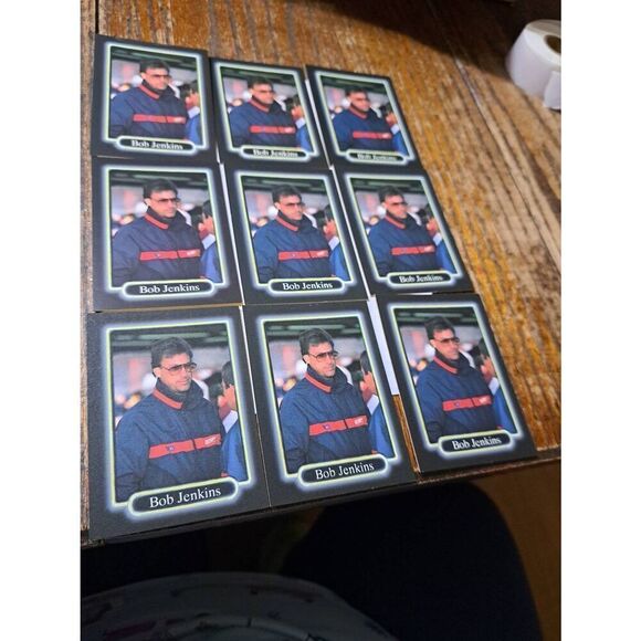 Vintage Lot 9 1990 JR Maxx Inc Bob Jenkins Trading Card 154 Indy Car Nascar Lot2 - Picture 1 of 3